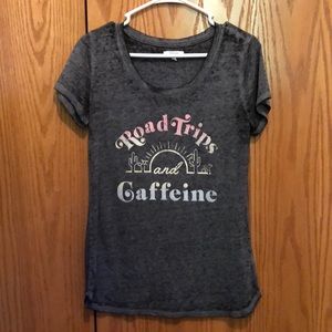 Maurice’s Road Trips and Caffeine graphic tee